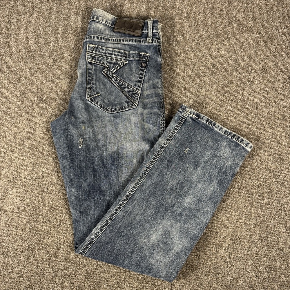 Rock & Republic Neil Men's Straight Leg Jeans 33x32 Blue Stretch Denim R510294